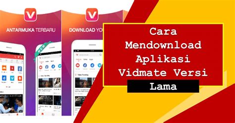 cara download vidmate versi lama