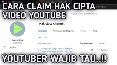 cara melaporkan video youtube hak cipta