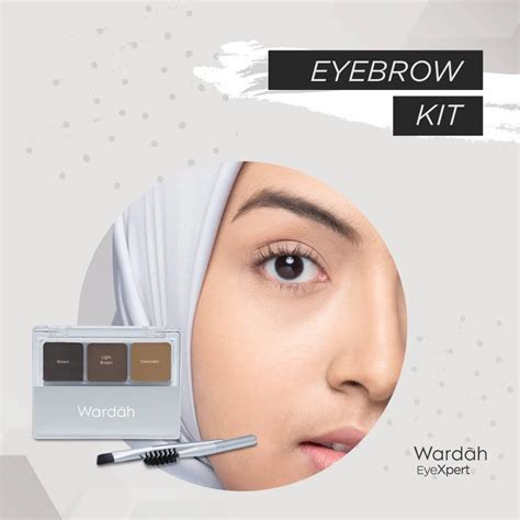 cara memakai eyebrow kit wardah