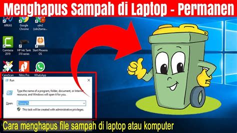 cara membersihkan sampah di laptop
