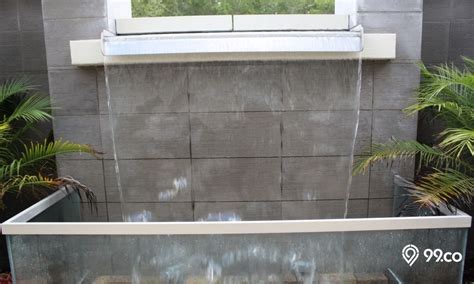 cara membuat air terjun dinding kaca