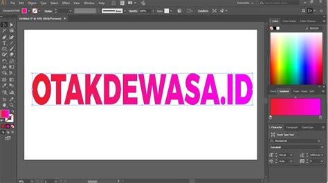 Cara Membuat Gradasi Warna Di Text Adobe Photoshop Degradasi Warna - Degradasi Warna