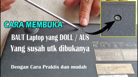 cara memperbaiki slot baut laptop lepas