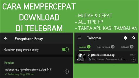 cara mempercepat download di telegram