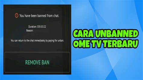 cara mengatasi ome tv di banned