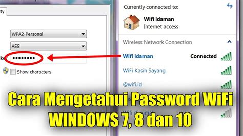 cara mengetahui password wifi yang sudah terhubung