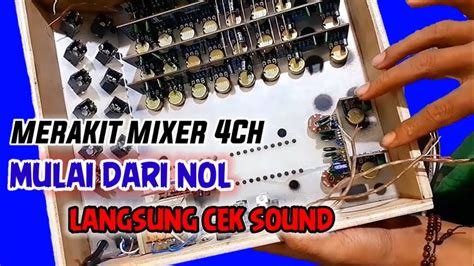 cara merakit master mixer audio professional