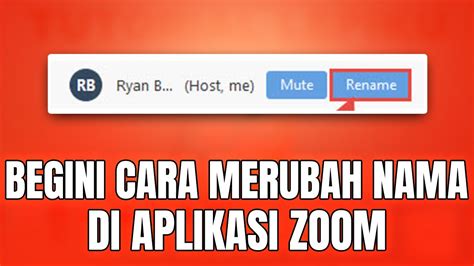 Cara Mudah Mengganti Nama Di Zoom Meeting Pc Cara Mengubah Nama Di Aplikasi Zoom - Cara Mengubah Nama Di Aplikasi Zoom