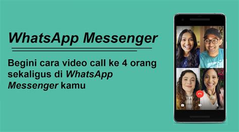 cara video call messenger 3 orang
