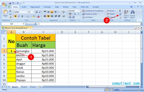 3 Teknik Mudah Bikin Nomor Otomatis di Excel untuk Segala Kebutuhan