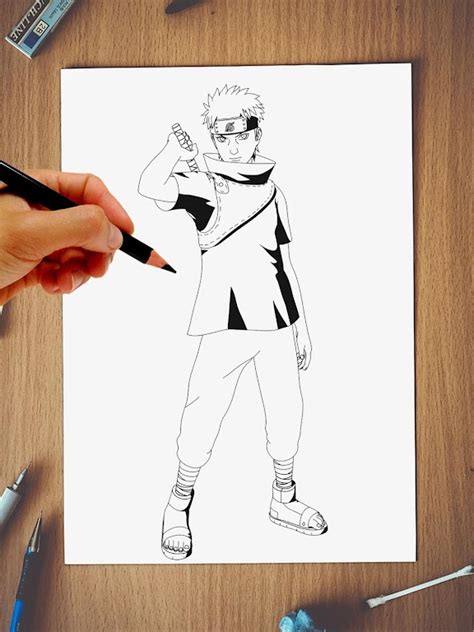 CARA MENGGAMBAR NARUTO - Cara menggambar Naruto : sage six path