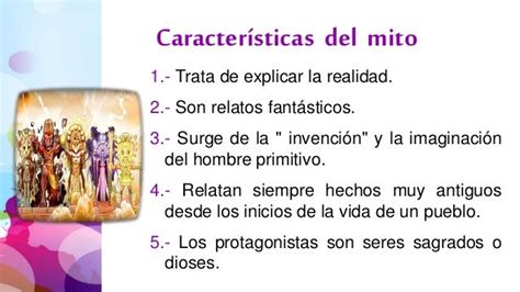 Caracteristicas Del Mito