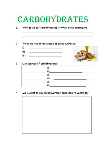Carbohydrate Worksheets Free Carbohydrate Lesson Plans Chemistry Of Carbohydrates Worksheet Answers - Chemistry Of Carbohydrates Worksheet Answers