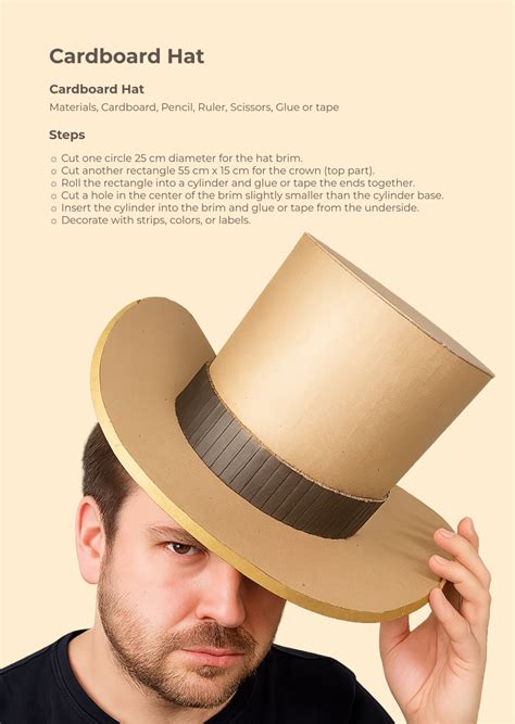 cardboard top hat template