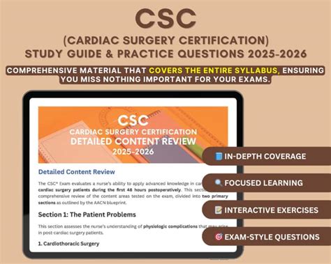 Cardiac Surgery Certification Study Guide