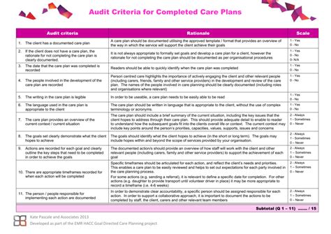 Download Care Plan Audit Tools 