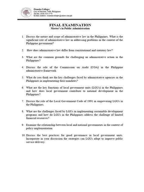 career step administrative final exam