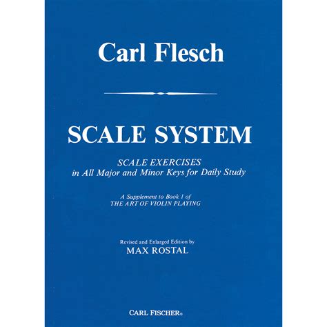 Carl Flesch Scale System