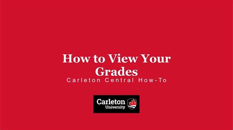 Carleton Grading System