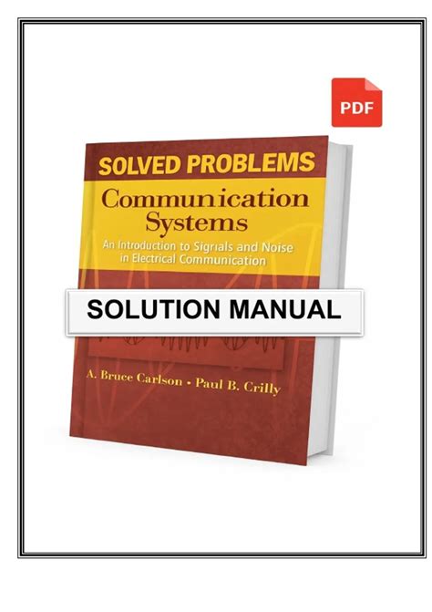 Carlson Communication Systems Solution 5th Edition