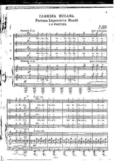 Read Carmina Burana Vocal Score 