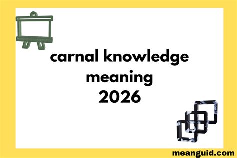 Carnal Activity Meaning