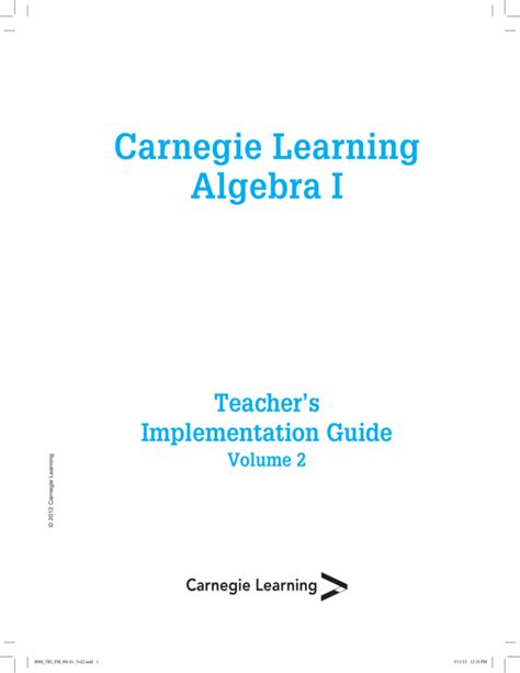 Read Online Carnegie Learning Skills Practice Algebra 1 Answers 