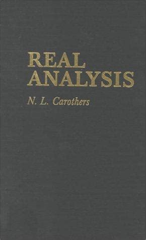 Read Carothers Real Analysis 