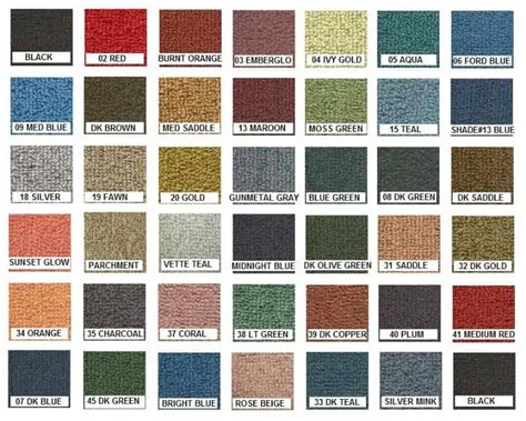 carpet colors