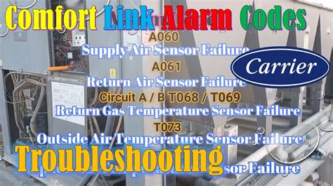 Carrier Chiller Alarm Code