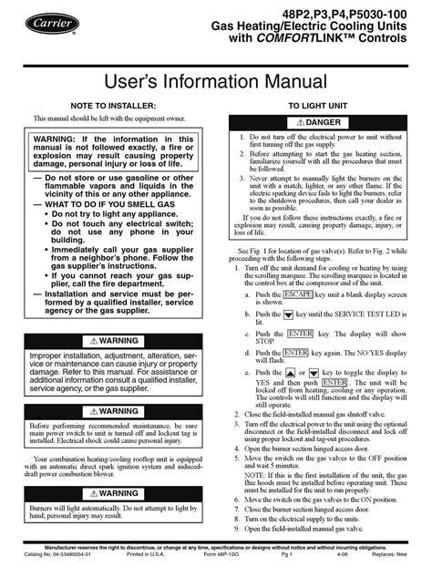 Download Carrier Comfortlink Manual 