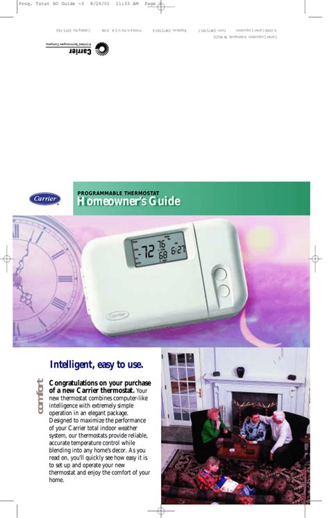 Read Carrier Programmable Thermostat User Guide 