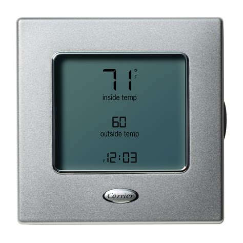 Read Carrier Standard Programmable Thermostat Homeowners Guide 