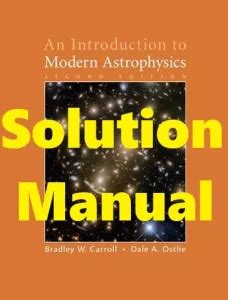 Carroll Ostlie Solution Manual