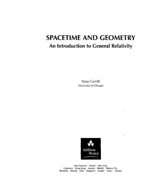 carroll spacetime and geometry solutions manual