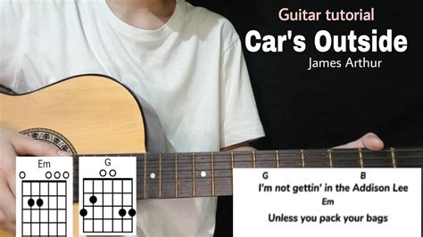 CARS OUTSIDE CHORD 🎬 James Arthur Cars Outside Guitar Chords Tutorial