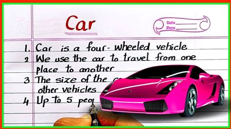 Cars Writing   Car Description Creative Writing Tips Prompts Amp Ideas - Cars Writing