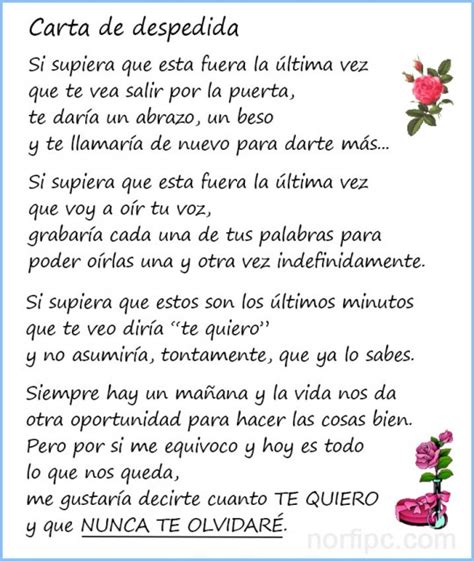 Carta De Despedida