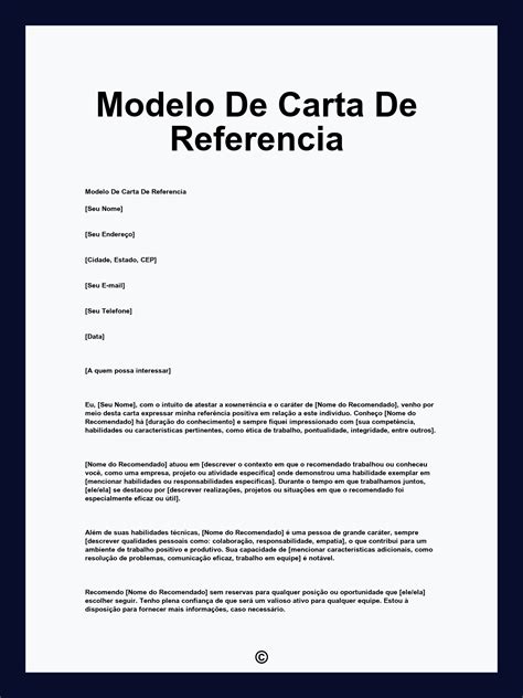 Carta De Referência