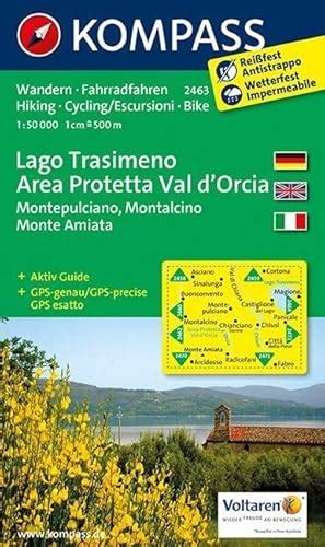 carta escursionistica n 2463 lago trasimeno area