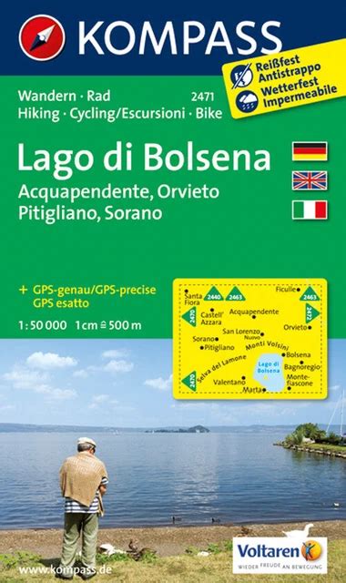 carta escursionistica n 2471 lago di bolsena 1 50