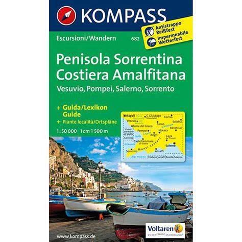 carta escursionistica n 682 penisola sorrentina c