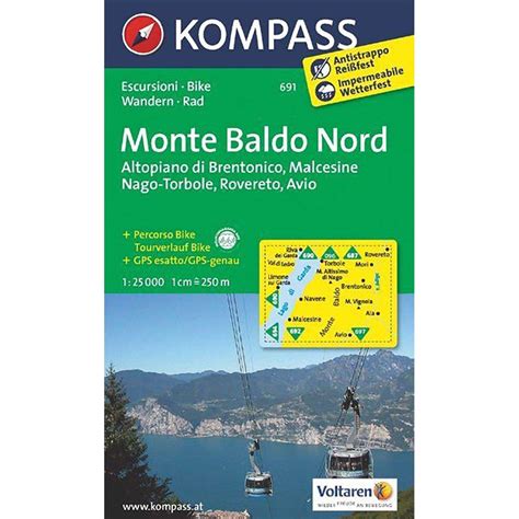 Carta Escursionistica N 691 Monte Baldo Nord Alto