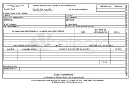 Carta Porte Catalogos