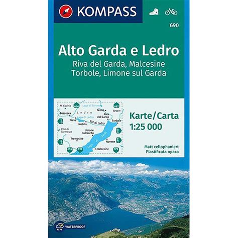 Download Carta Escursionistica N 690 Lago Di Garda Alto Garda E Ledro Riva Del Garda Malcesine 125000 Adatto A Gps Dvd Rom Digital Map 