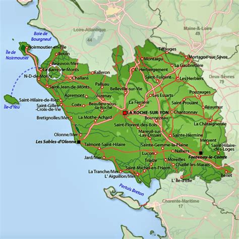 Carte De La Vendee