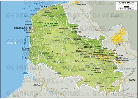 carte dpartements pas de calais somme
