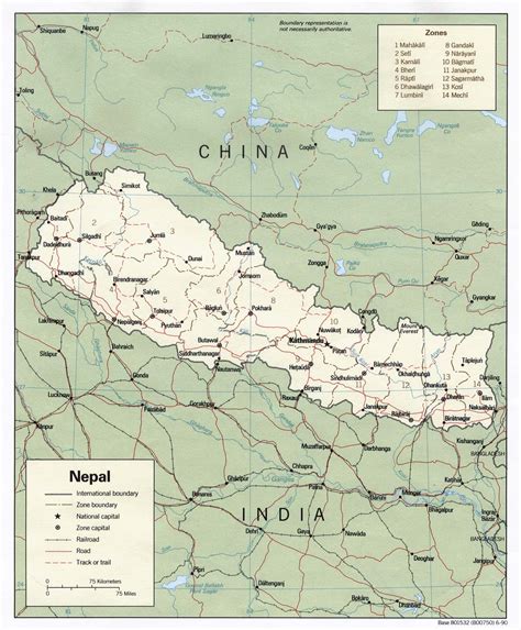Carte Du Nepal