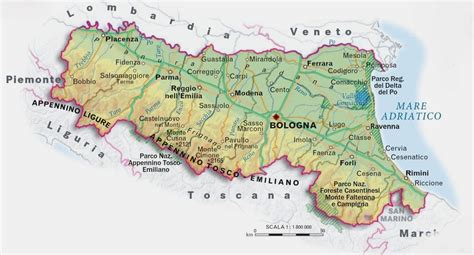 Carte Geografiche Emilia Romagna