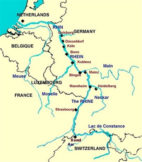 Carte Le Rhin